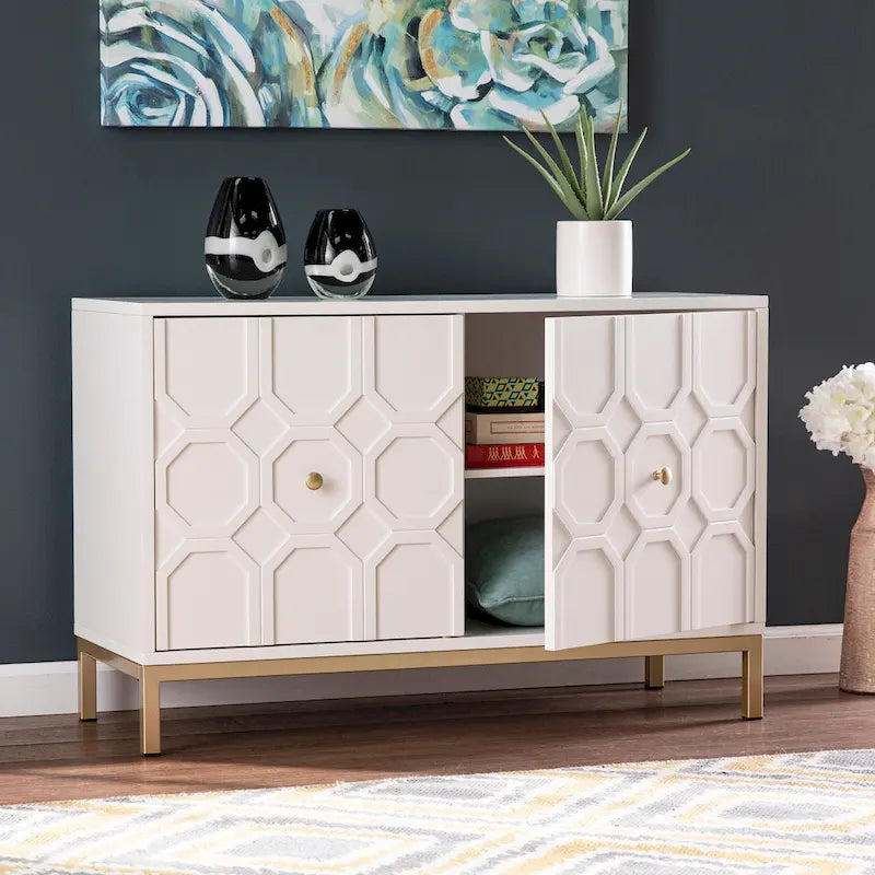 Buffet d'appoint contemporain à 2 portes