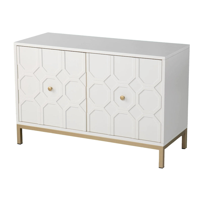 Buffet d'appoint contemporain à 2 portes