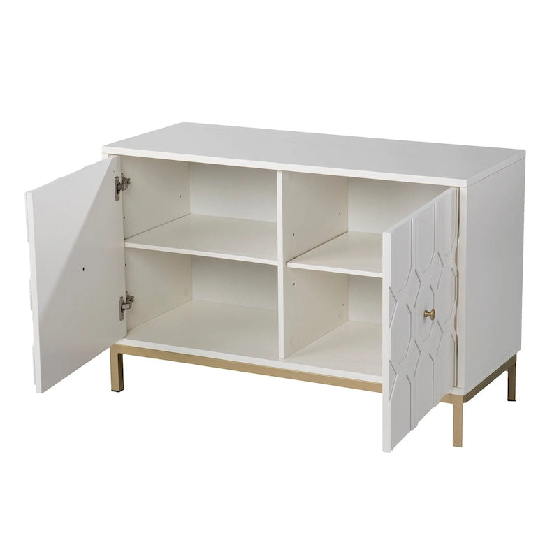 Buffet d'appoint contemporain à 2 portes