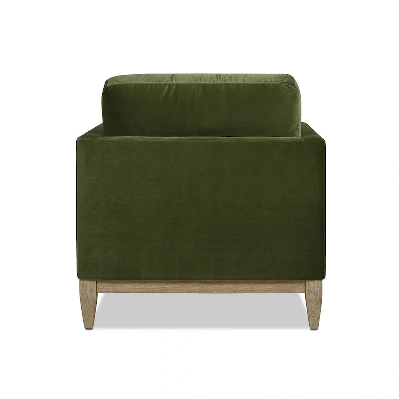 Chaise longue 65 en velours haute performance