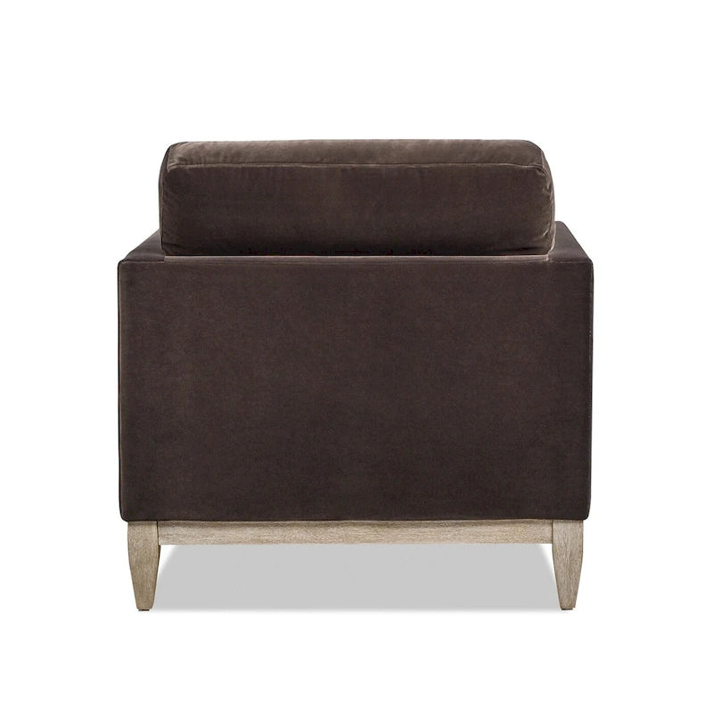 Chaise longue 65 en velours haute performance