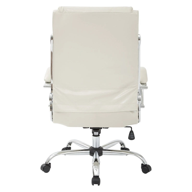 Fauteuil de bureau avec accoudoirs rembourrés en similicuir