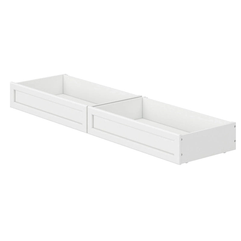 Tiroirs de rangement sous lit style moderne du milieu du siècle pour lits jumeaux/doubles