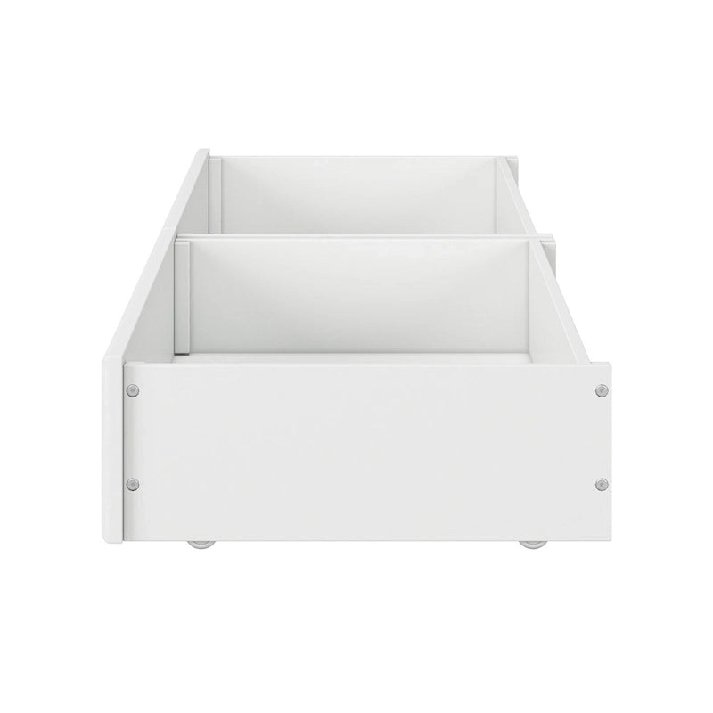 Tiroirs de rangement sous lit style moderne du milieu du siècle pour lits jumeaux/doubles