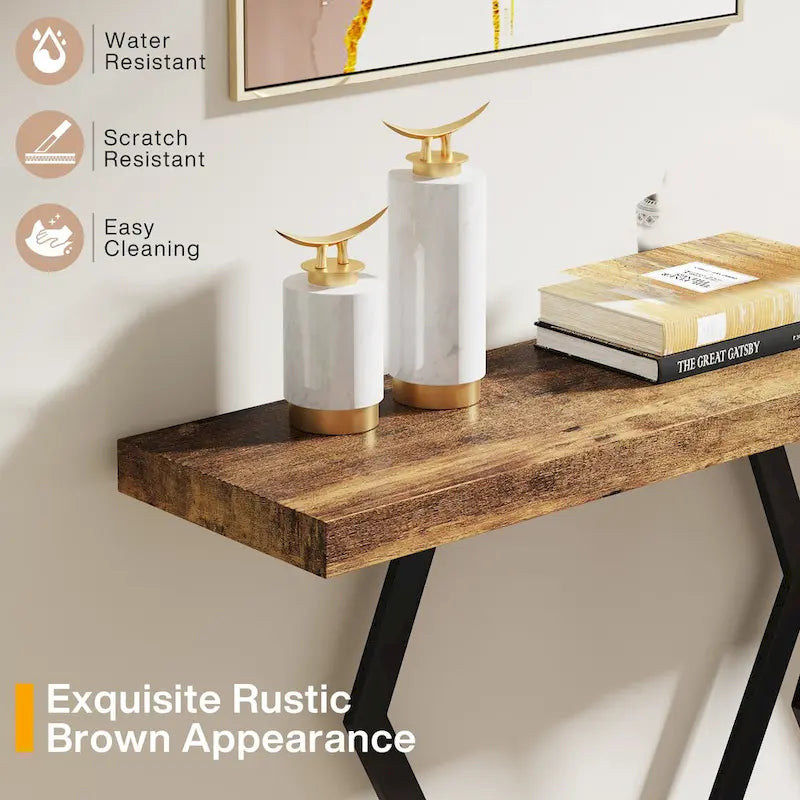 Longue table console pour entrée, tables d'appoint de couloir
