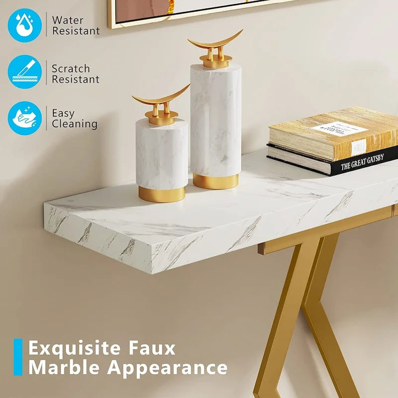 Longue table console pour entrée, tables d'appoint de couloir