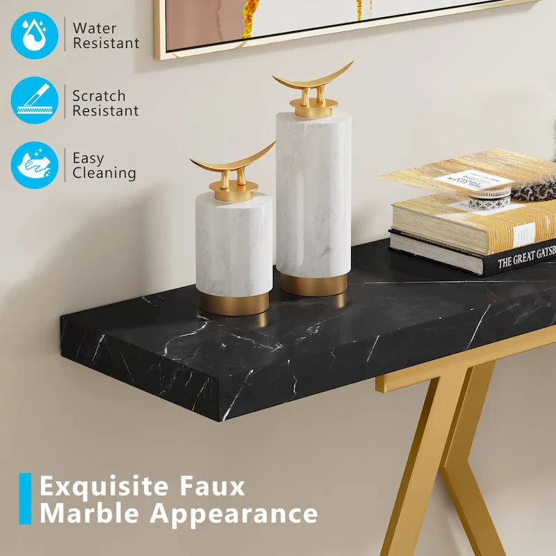 Longue table console pour entrée, tables d'appoint de couloir