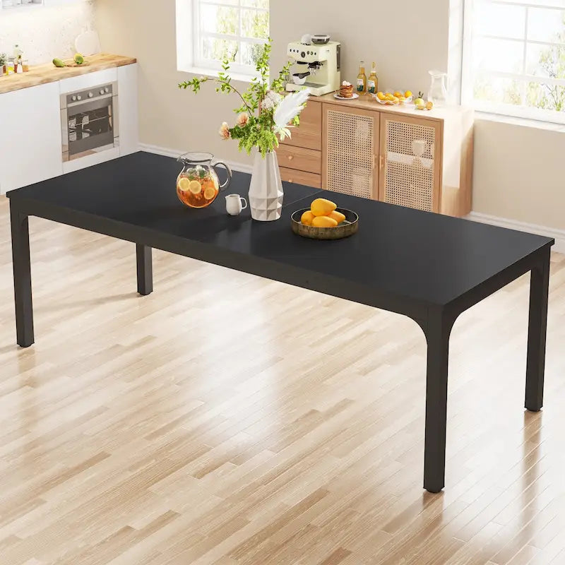 Table à manger rectangulaire avec rallonge