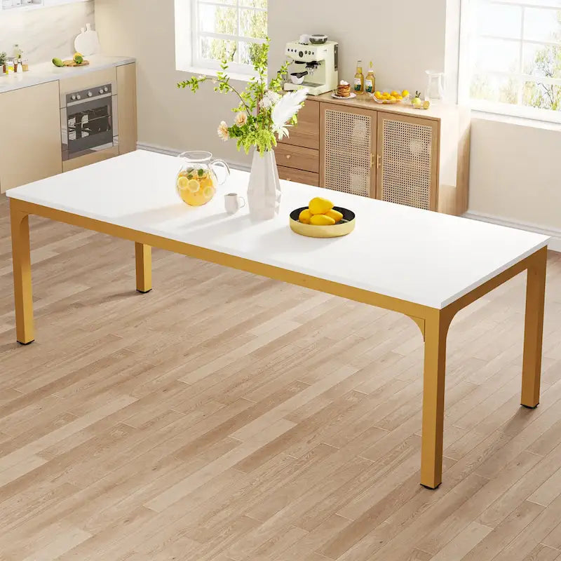 Table à manger rectangulaire avec rallonge