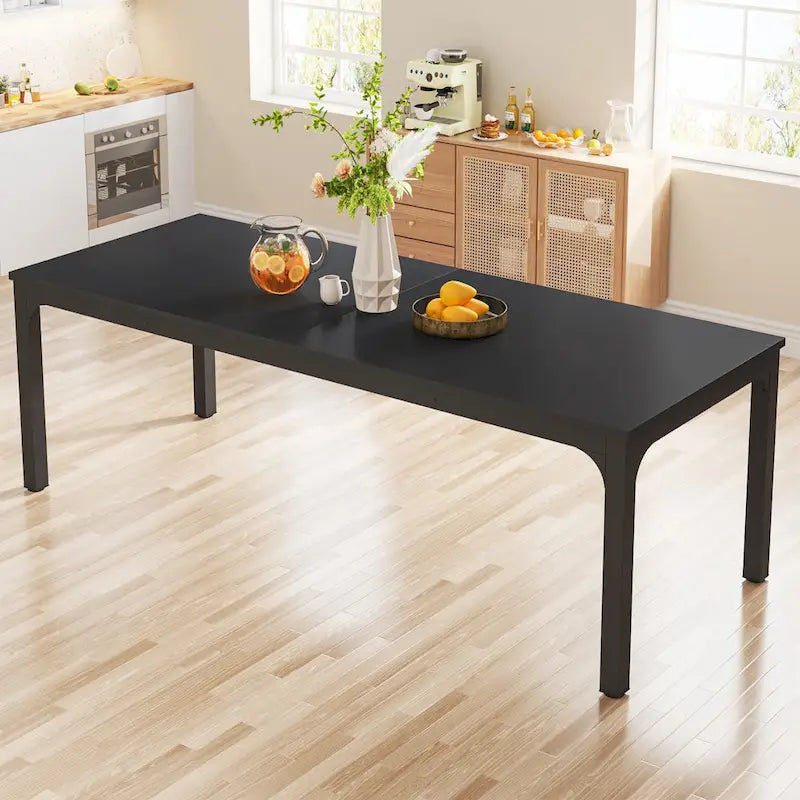 Table à manger rectangulaire avec rallonge