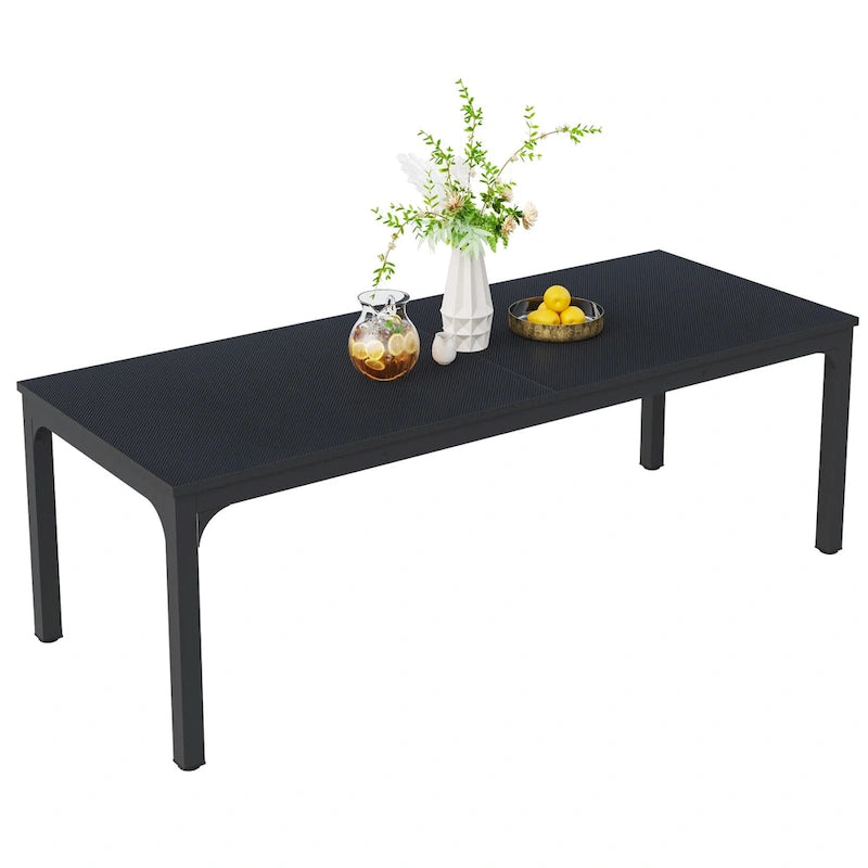 Table à manger rectangulaire avec rallonge