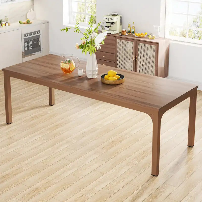 Table à manger rectangulaire avec rallonge