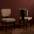 Chaise de salle à manger tressée