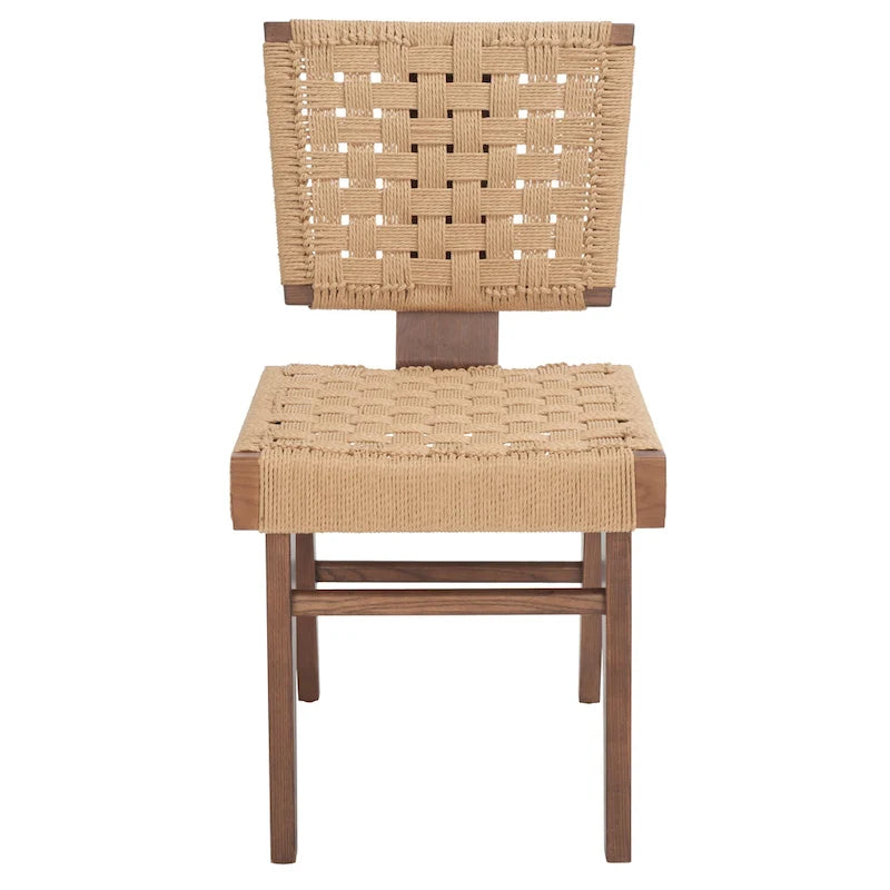 Chaise de salle à manger tressée