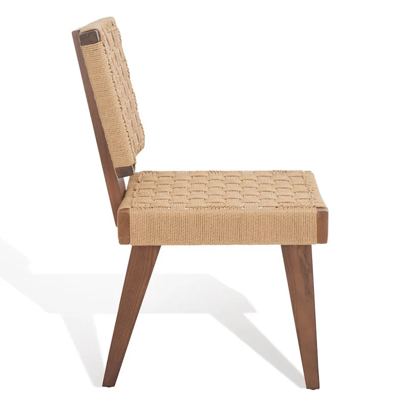 Chaise de salle à manger tressée