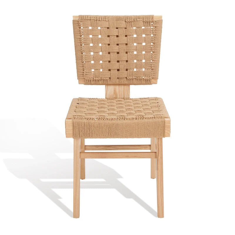 Chaise de salle à manger tressée