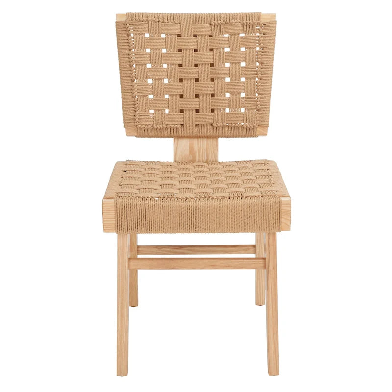 Chaise de salle à manger tressée