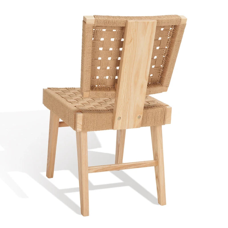 Chaise de salle à manger tressée
