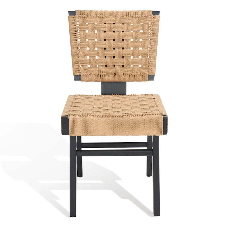 Chaise de salle à manger tressée