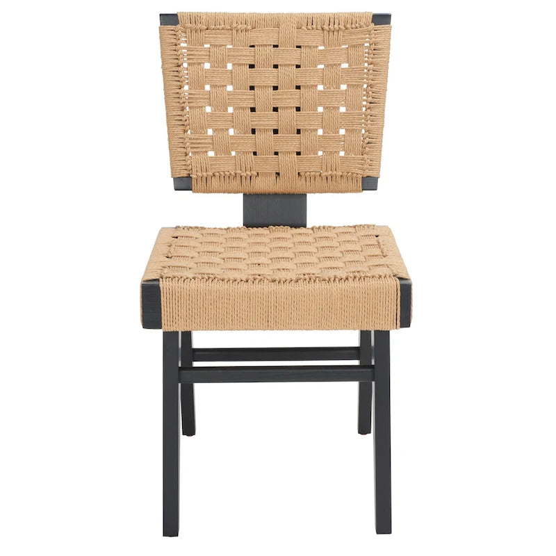 Chaise de salle à manger tressée