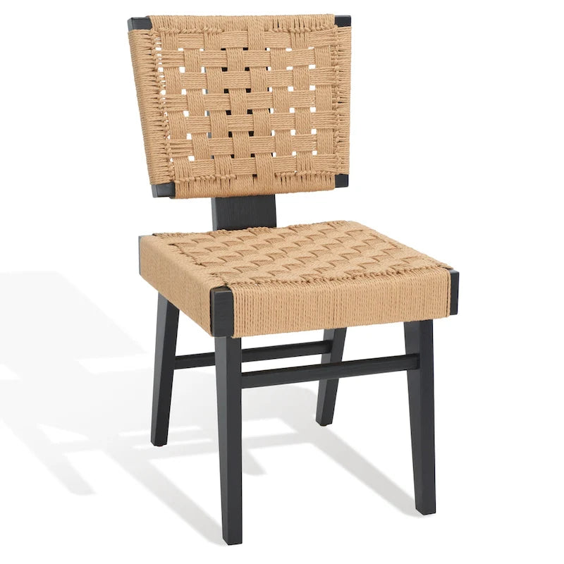 Chaise de salle à manger tressée
