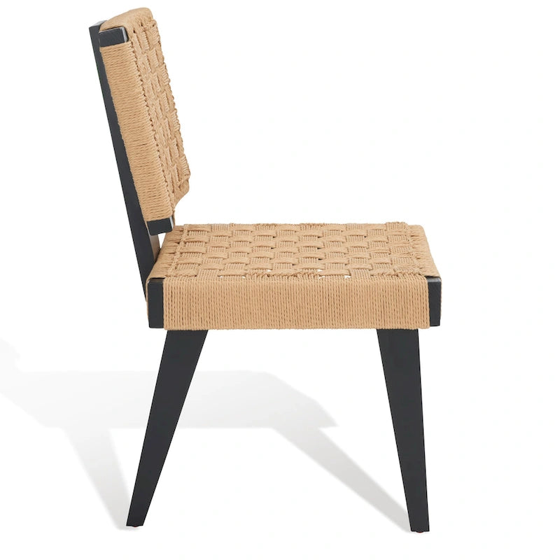 Chaise de salle à manger tressée