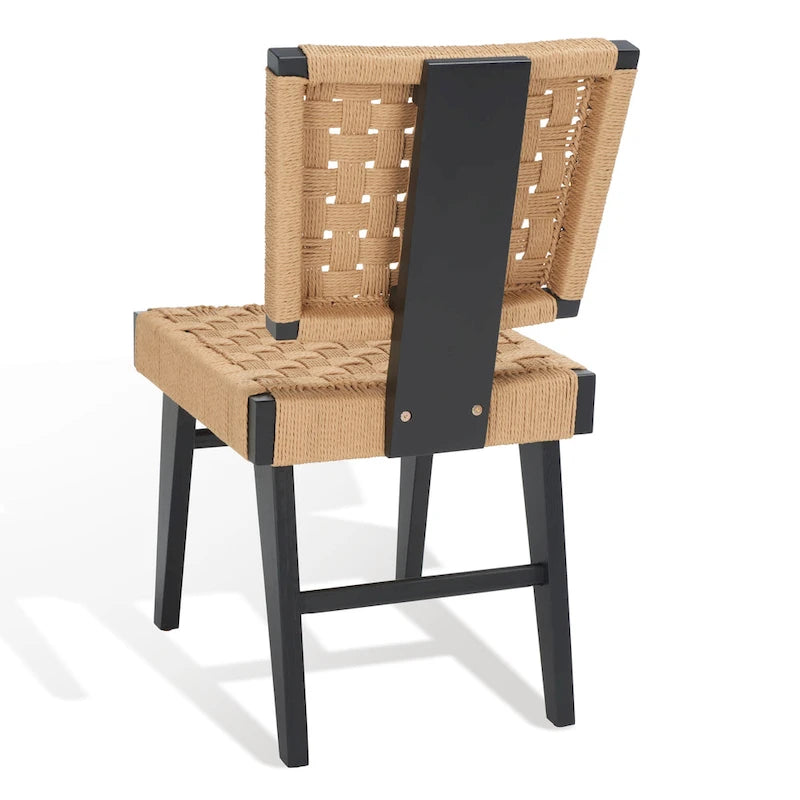 Chaise de salle à manger tressée