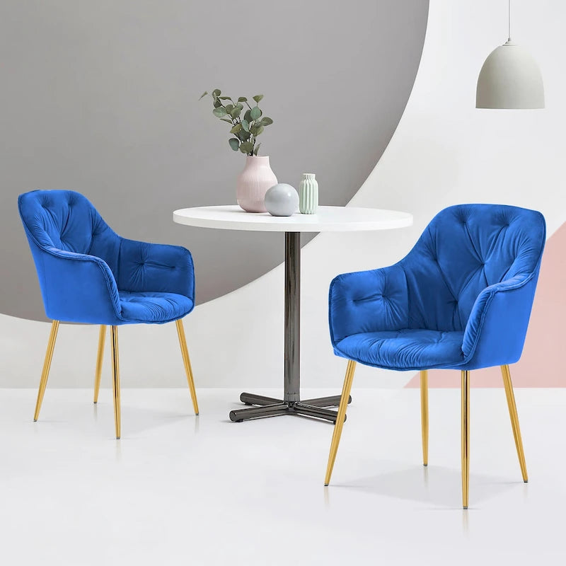 Chaises de salle à manger capitonnées