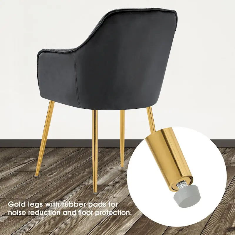 Chaises de salle à manger capitonnées