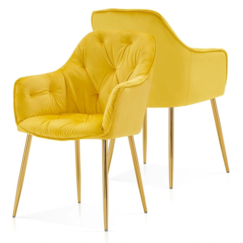 Chaises de salle à manger capitonnées