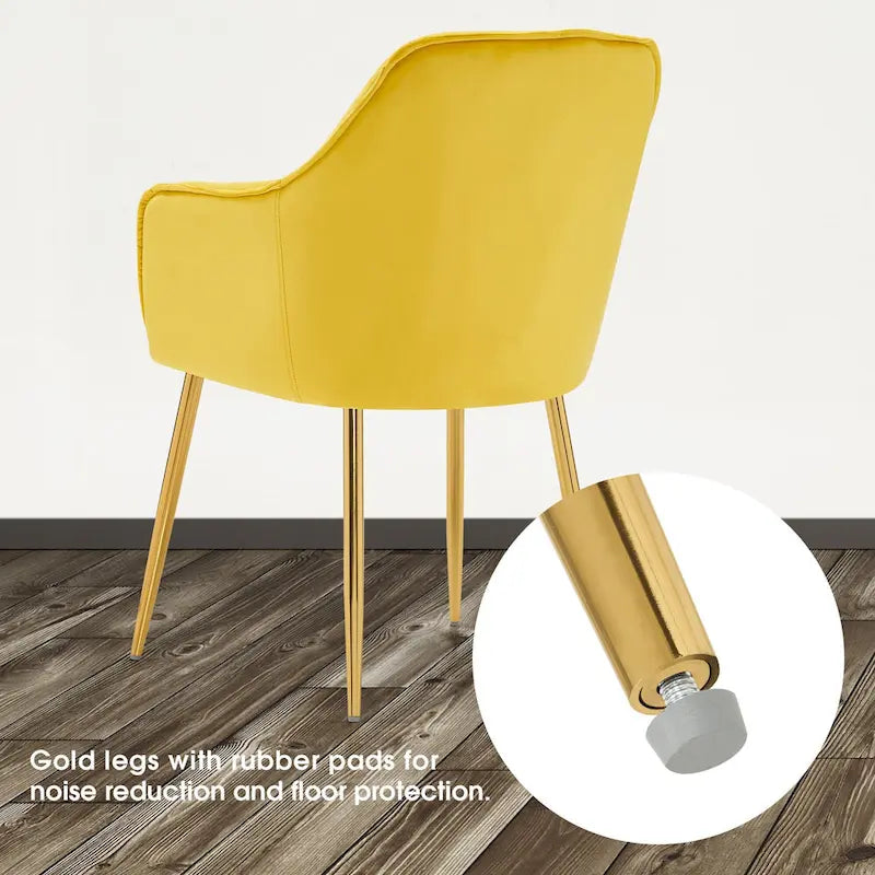Chaises de salle à manger capitonnées