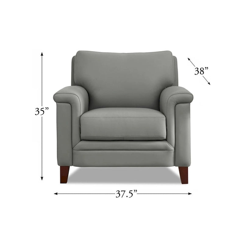 Canapé et fauteuil en cuir pleine fleur