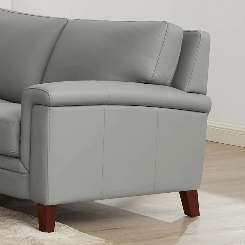 Canapé et fauteuil en cuir pleine fleur