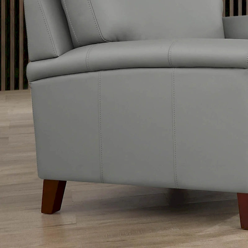 Canapé et fauteuil en cuir pleine fleur
