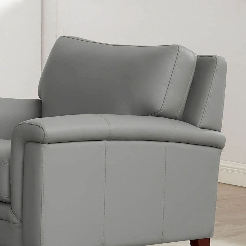 Canapé et fauteuil en cuir pleine fleur