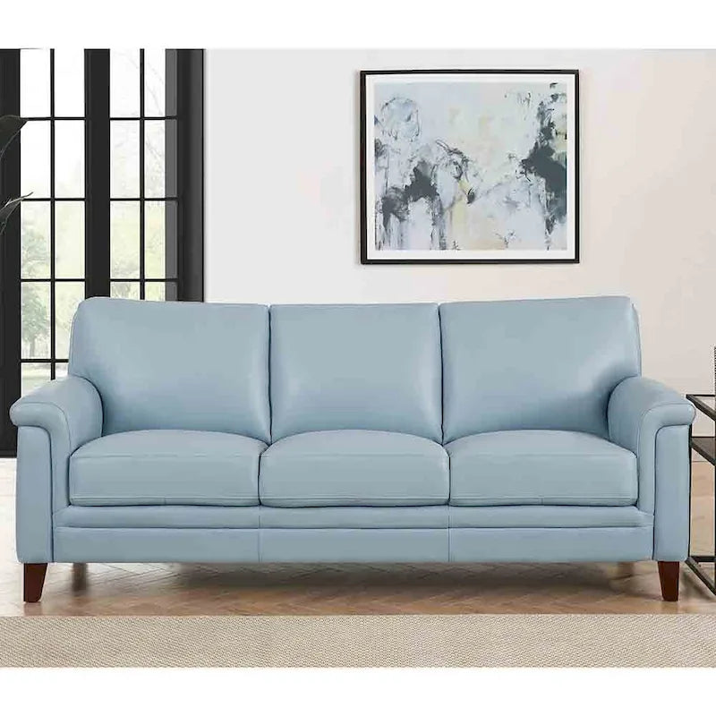 Canapé et fauteuil en cuir pleine fleur