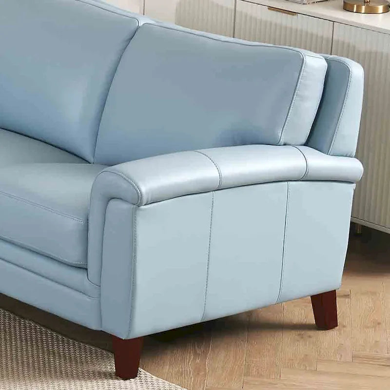 Canapé et fauteuil en cuir pleine fleur