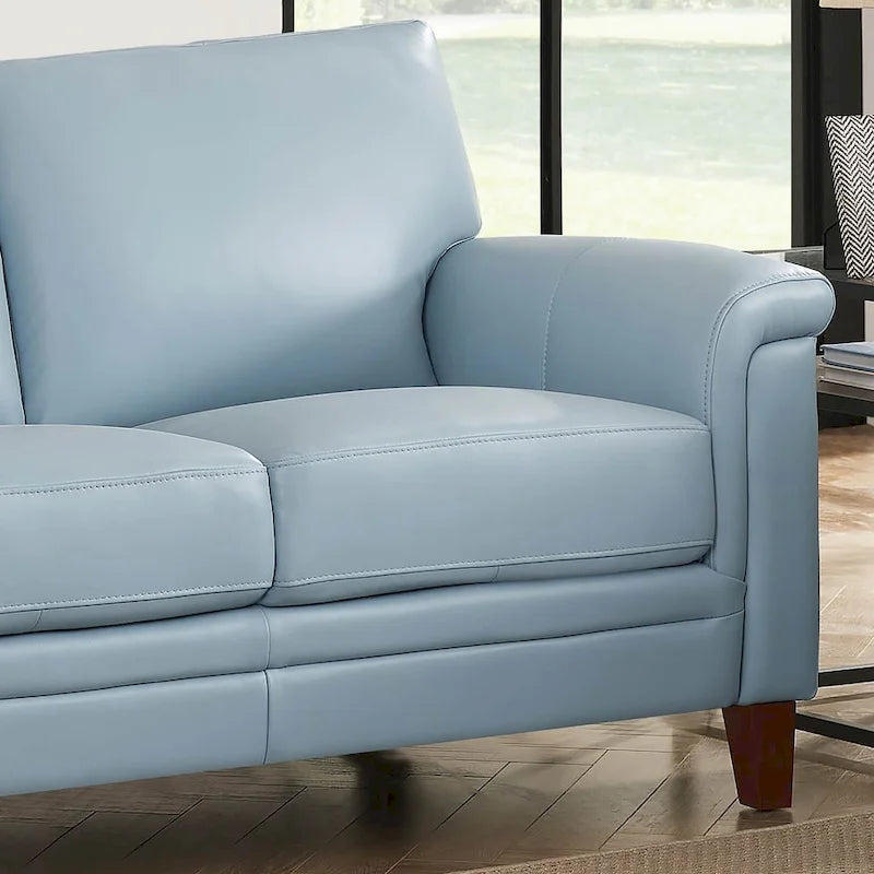 Canapé et fauteuil en cuir pleine fleur