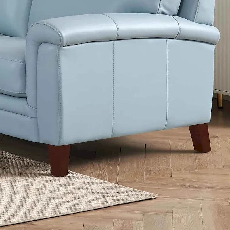 Canapé et fauteuil en cuir pleine fleur