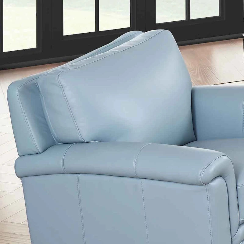 Canapé et fauteuil en cuir pleine fleur