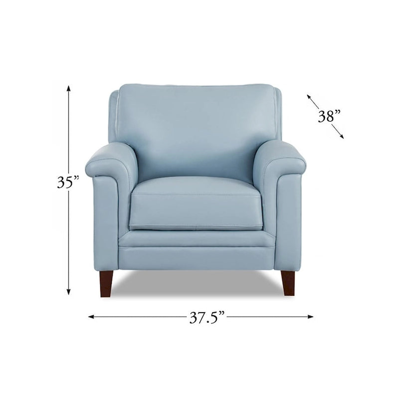 Canapé et fauteuil en cuir pleine fleur