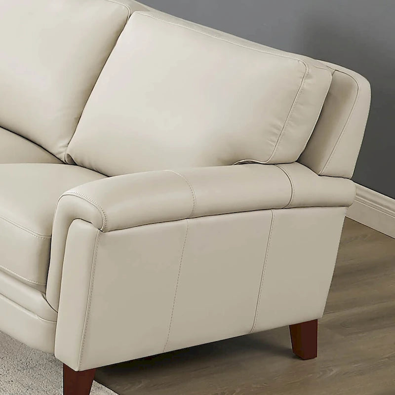 Canapé et fauteuil en cuir pleine fleur