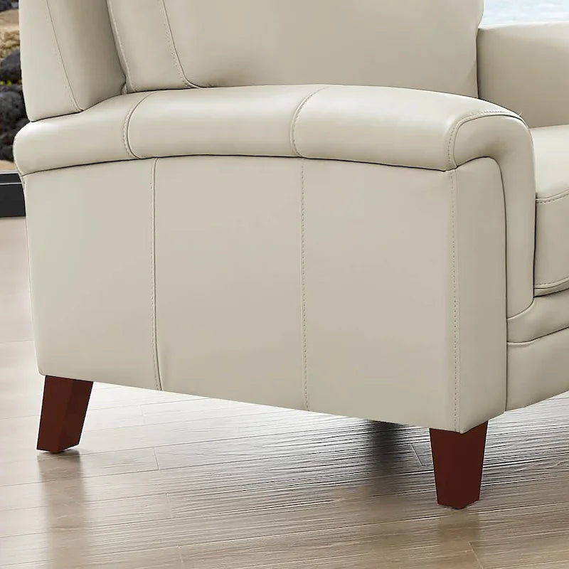 Canapé et fauteuil en cuir pleine fleur