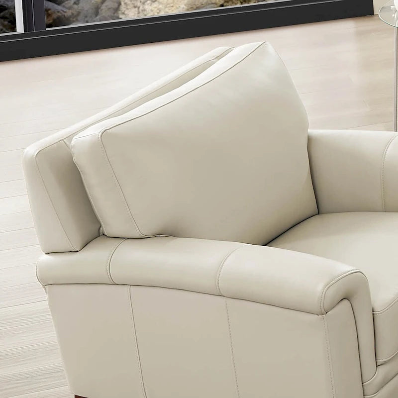 Canapé et fauteuil en cuir pleine fleur