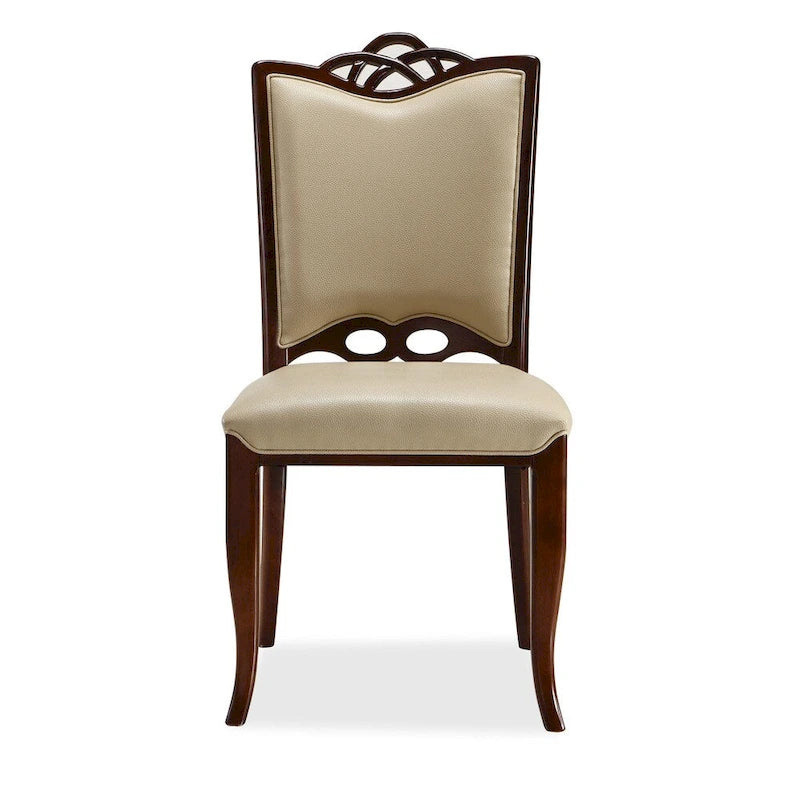 Chaise de salle à manger en cuir