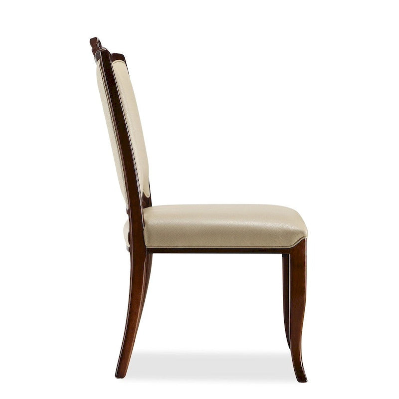 Chaise de salle à manger en cuir