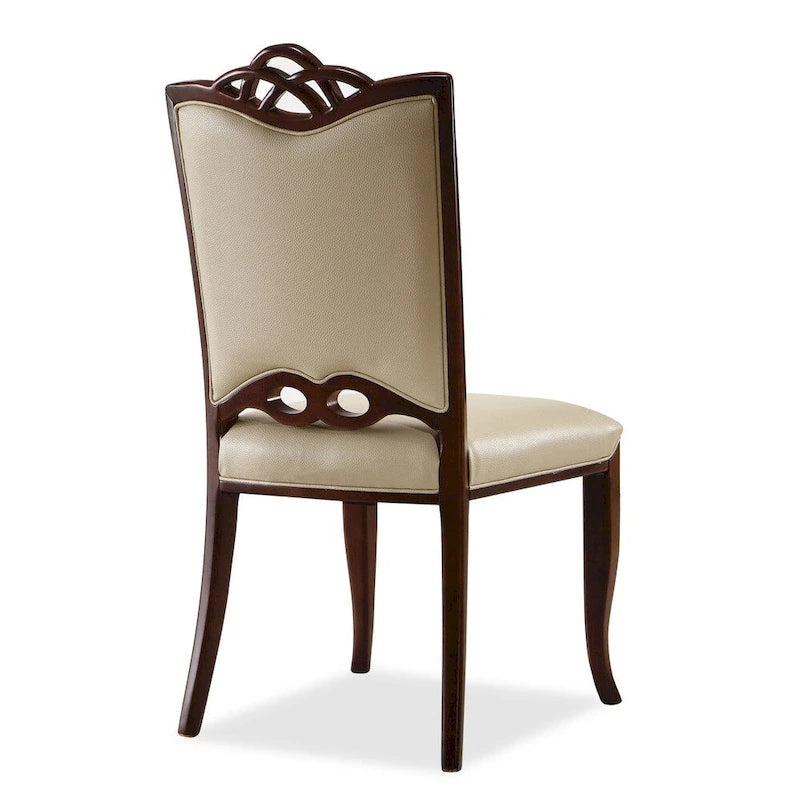 Chaise de salle à manger en cuir
