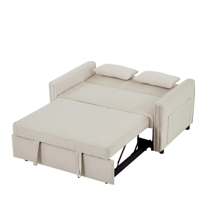 Canapé convertible en lin moderne avec