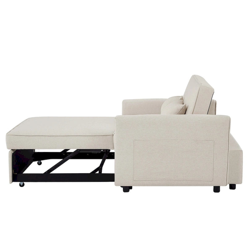 Canapé convertible en lin moderne avec