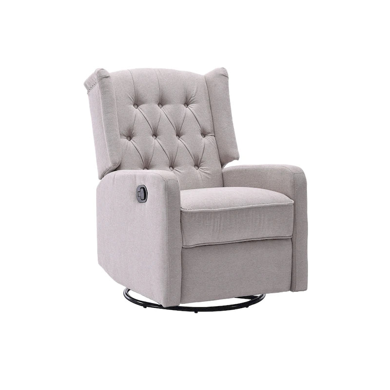 Fauteuil inclinable, pivotant et à bascule pour chambre ou salon